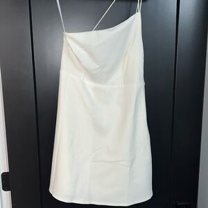 White athletic dress with shorts underneath